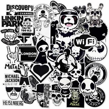 Mega Pack Aufkleber - Schwarz und Weiß