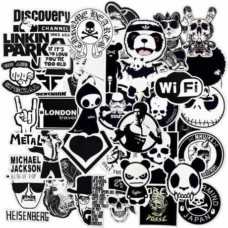 Gameloot Mega Pack Aufkleber - Schwarz und Weiß  