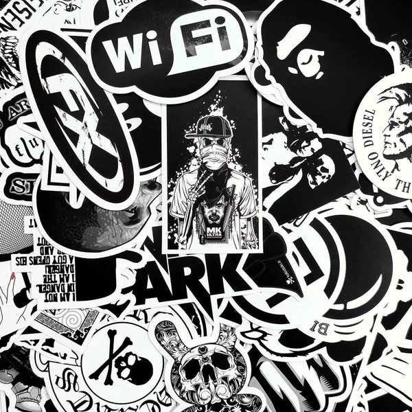 Gameloot Mega Pack d'Autocollants - Noir et Blanc  