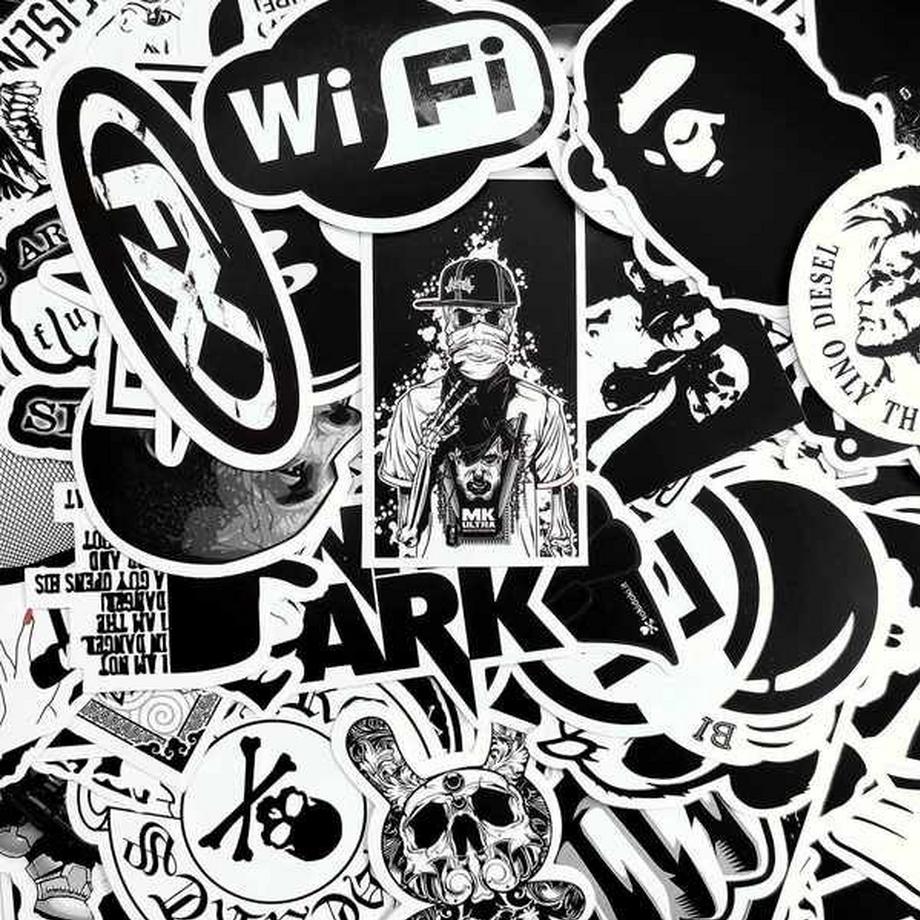 Gameloot Mega confezione di adesivi - in bianco e nero  