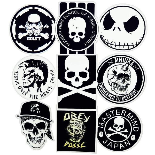 Gameloot Mega Pack d'Autocollants - Noir et Blanc  