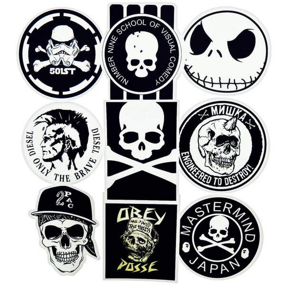 Gameloot Mega confezione di adesivi - in bianco e nero  