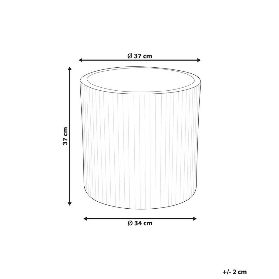 Beliani Vaso per piante en Fibra d'argilla Classico OREOI  