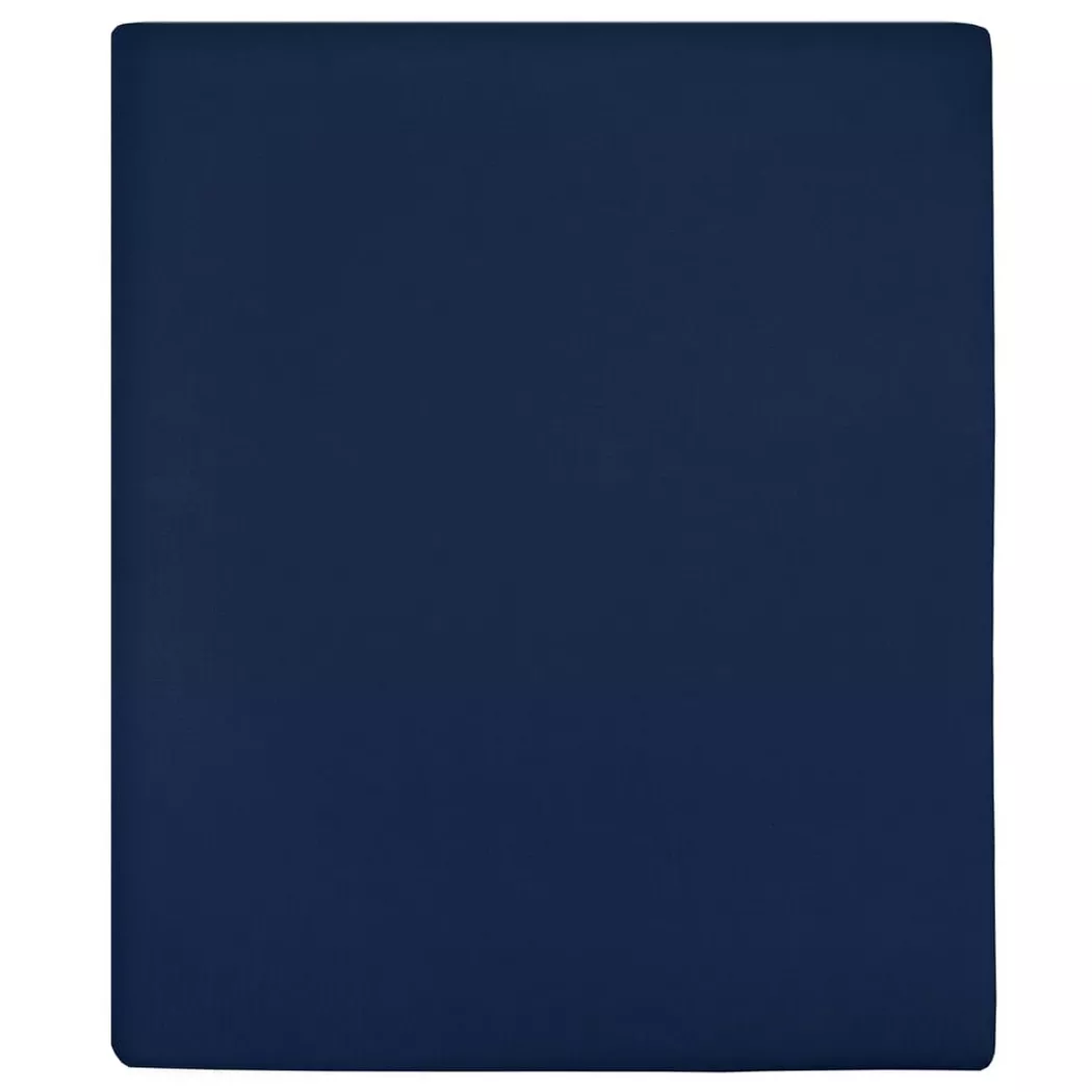VidaXL - Drap-housse en jersey coton, Onesize, Bleu