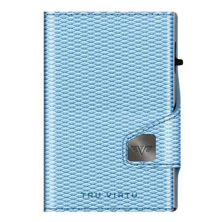 AVIATOR Wallet CLICK & slide Rhombus Light Blue, silber  