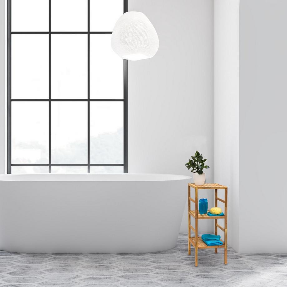 B2X Badezimmerregal aus Walnussholz  