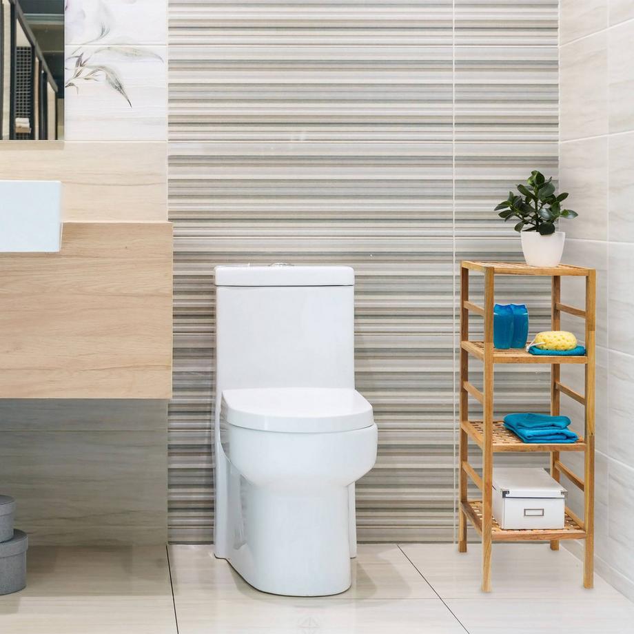 B2X Badezimmerregal aus Walnussholz  