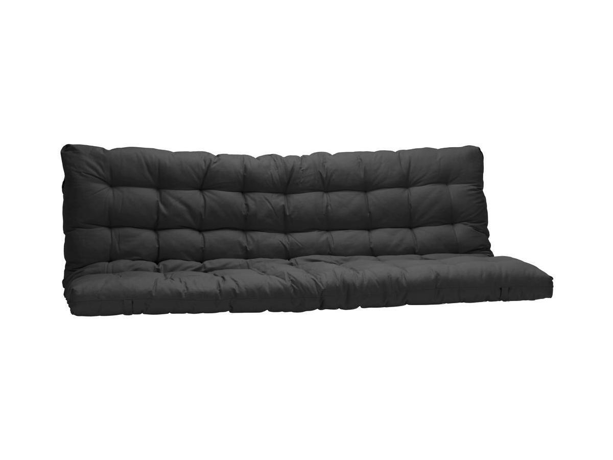 Vente-unique Futon speciale divano letto 1x Nero MODULO  