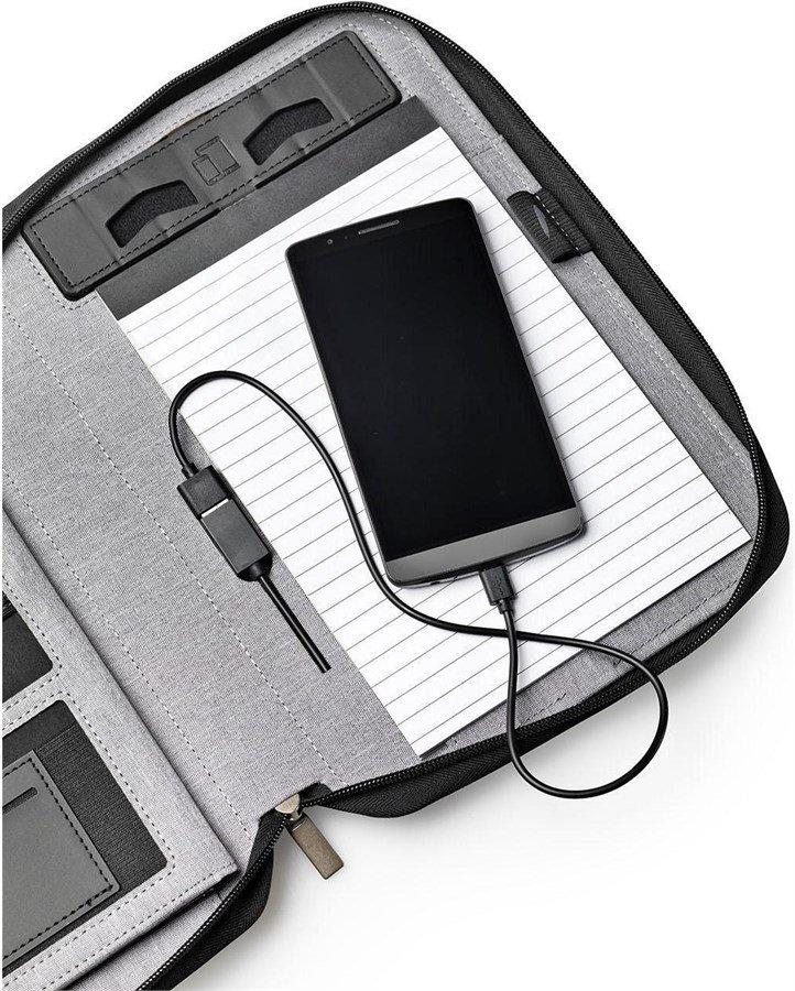 dufco DUFCO Konferenzmappe A4 48-2026.000 Powerbank 5000 mAH, grau  