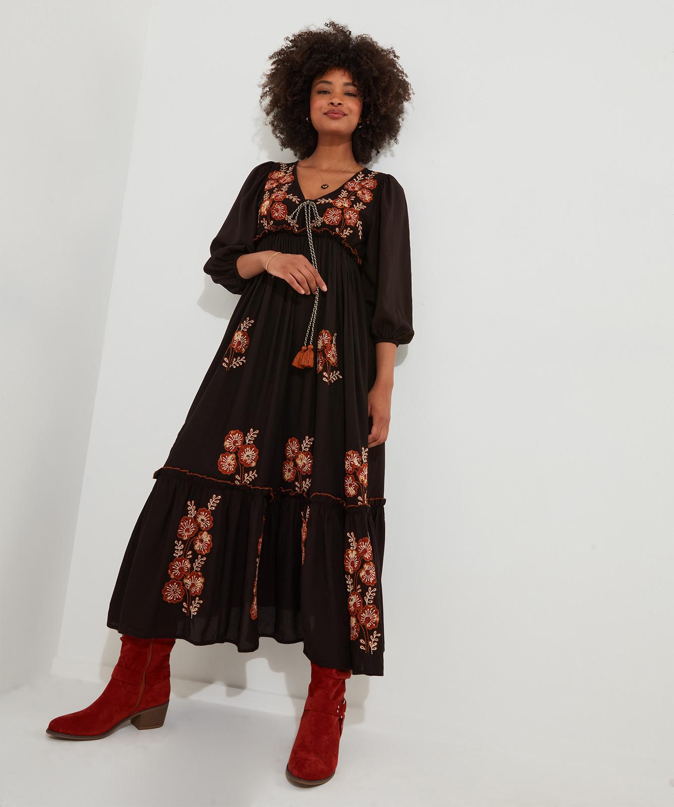 Joe Browns  Floral besticktes Boho-Kleid 