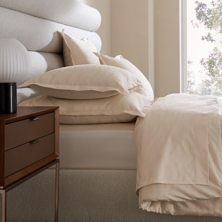 Taie d'oreiller en satin de coton 200 fils