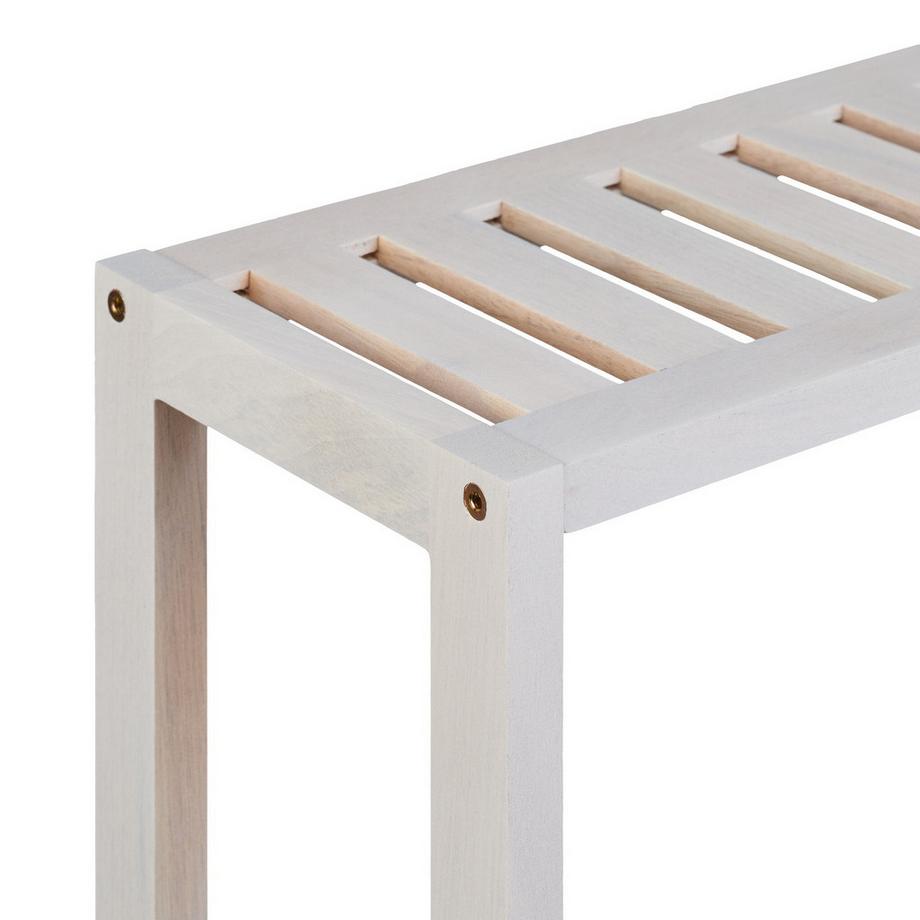 Northix Weißes Wandregal mit 3 Ablagen  