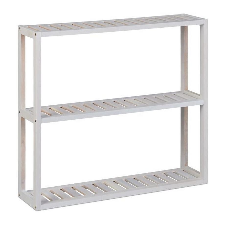 Weißes Wandregal mit 3 Ablagen