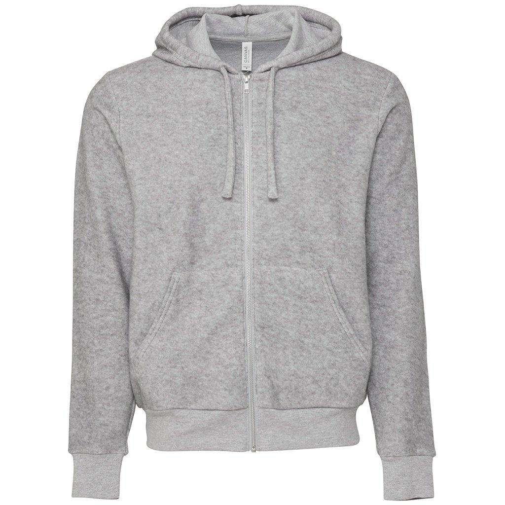 Image of Hoodie Mit Durchgehendem Reißverschluss Mit Wildlederähnlicher Oberfläche Damen Grau S