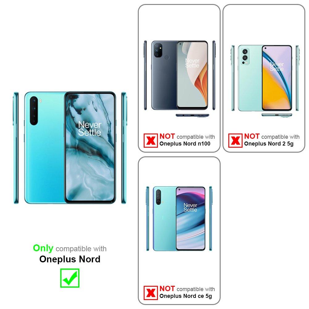 Cadorabo  Housse compatible avec OnePlus Nord - Coque de protection avec fermeture magnétique, fonction de support et compartiment pour carte 