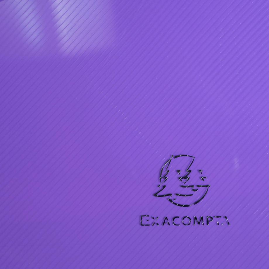 Exacompta Cartella 3 lembi con elastici polipropilene 500 micron Crystal Colours - 12x16cm - x 25  