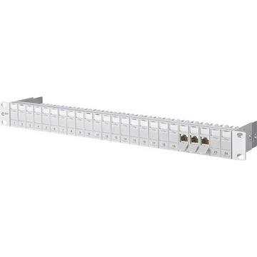 E-DAT modul 24x8(8) 1HE Patchfeld Cat.6A