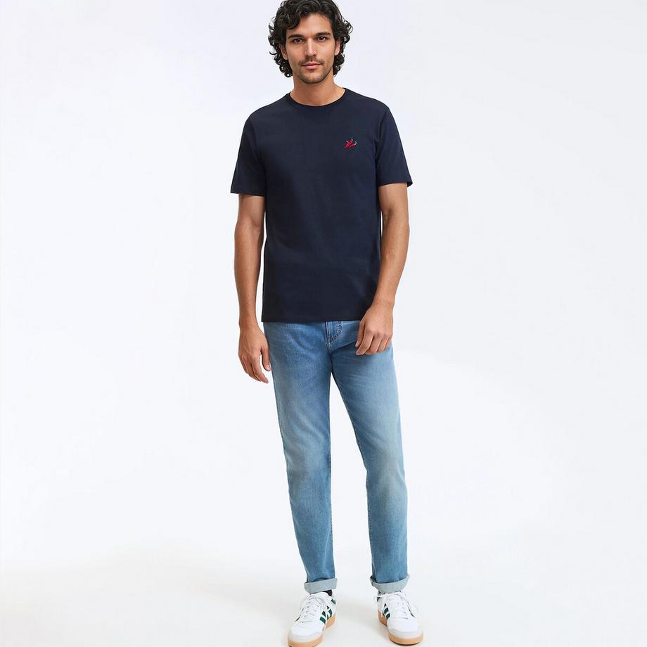 La Redoute Collections Rundhals Kurzarm T-Shirt  