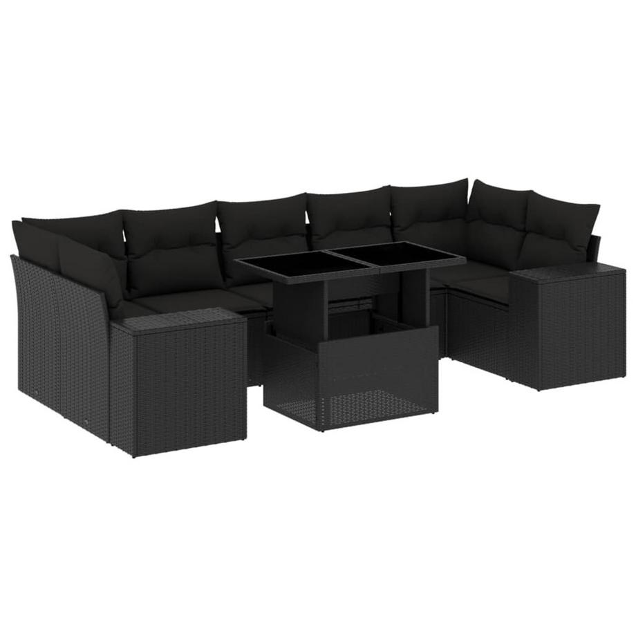 set divano da giardino Polirattan