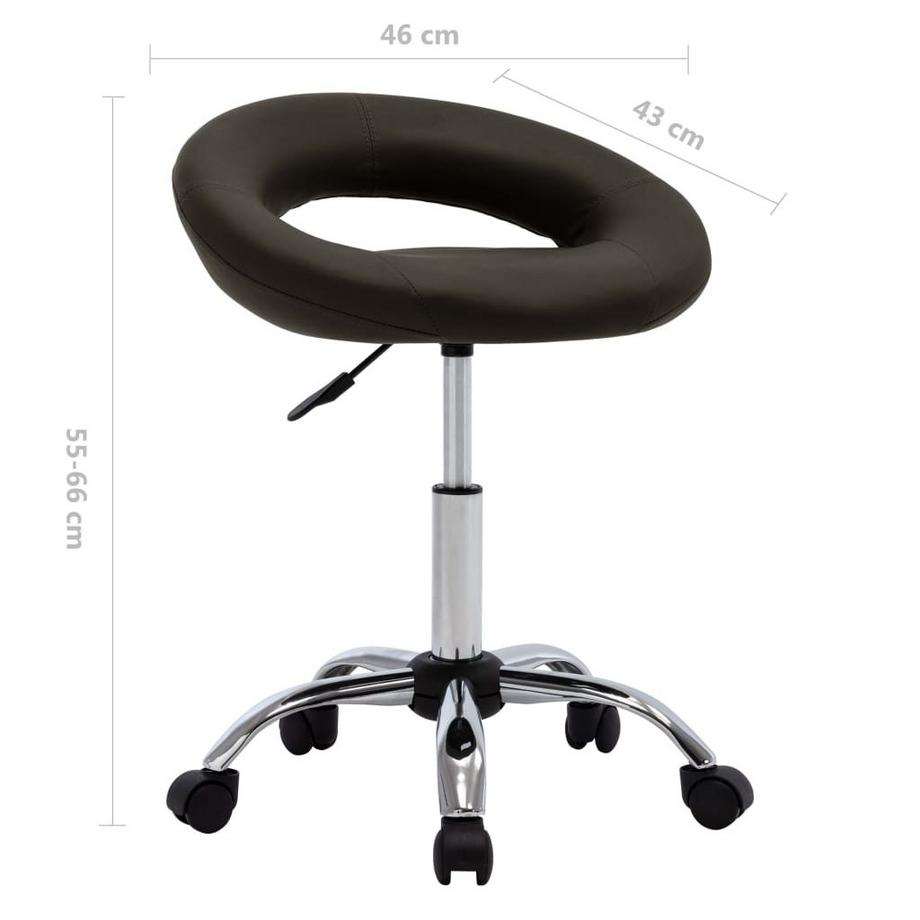 VidaXL Chaise de travail cuir artificiel  