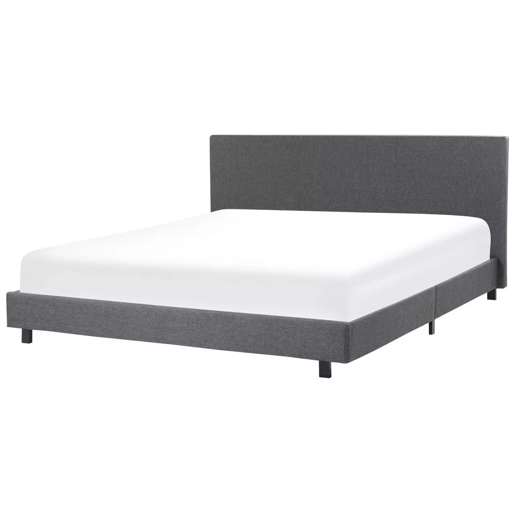 Beliani - Wasserbett aus Stoff  ALBI, Taubengrau