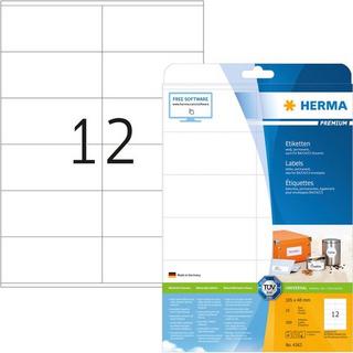 HERMA HERMA Etiketten Premium 105x48mm 4363 weiss 300 Stück  