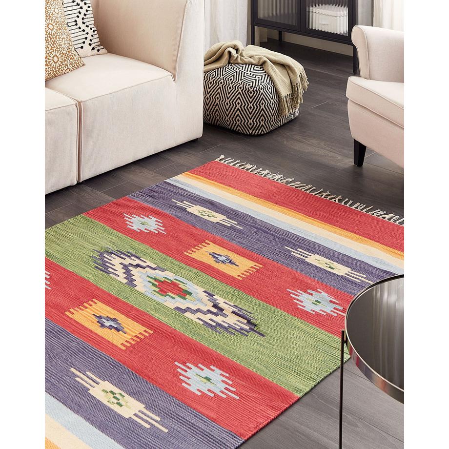 Beliani Tapis en Coton  KAMARIS  