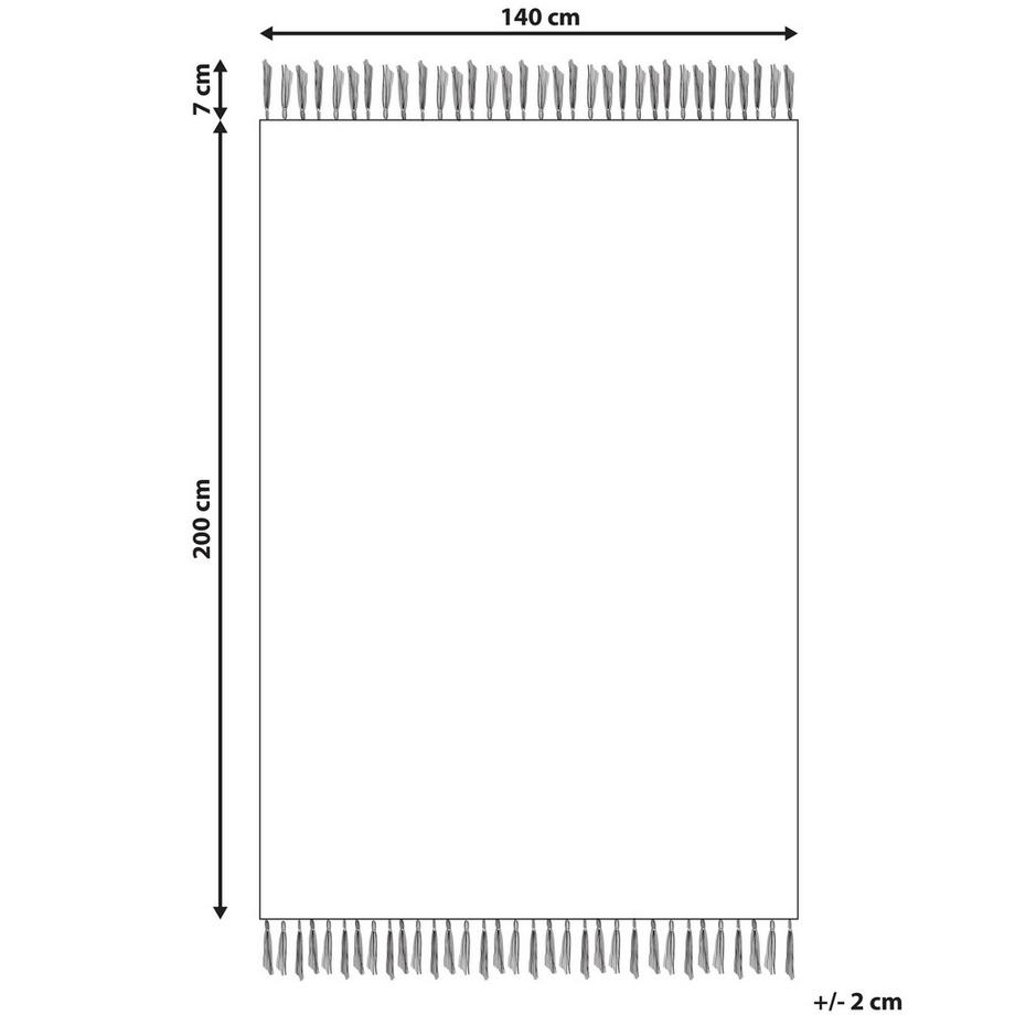 Beliani Tapis en Coton  KAMARIS  