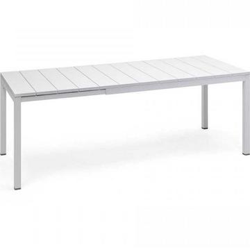 Table de jardin extensible Rio blanc 140