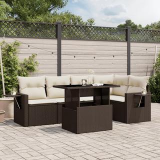 VidaXL set divano da giardino Polirattan  