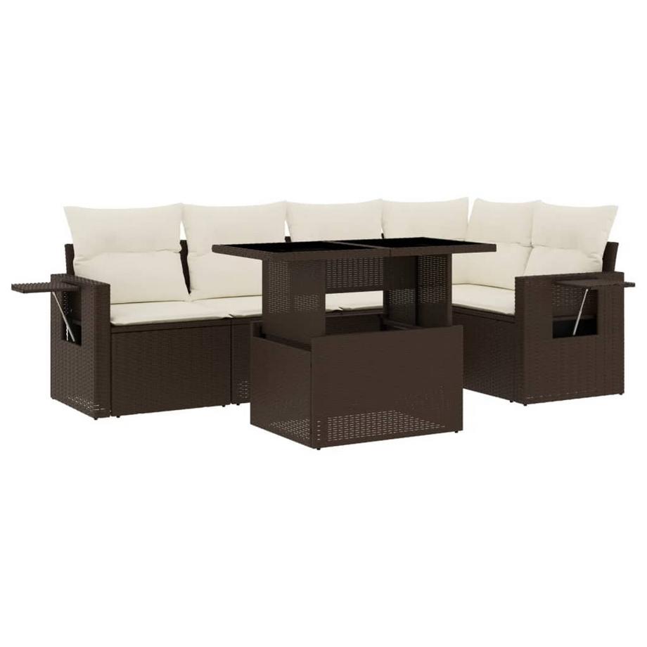 set divano da giardino Polirattan