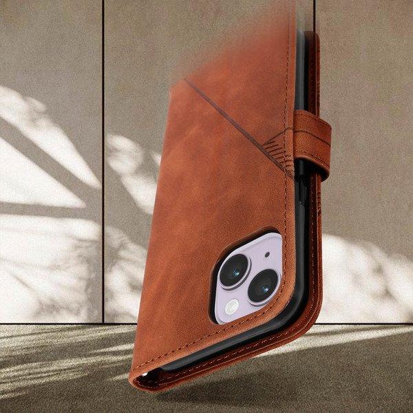 Avizar  Étui iPhone 14 Plus Portefeuille Marron 