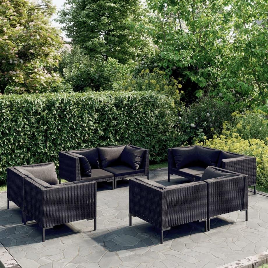 VidaXL Garten-lounge-set poly-rattan  