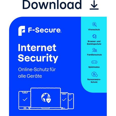 F-Secure  Internet Security Sicurezza antivirus 1 licenza/e 2 anno/i 