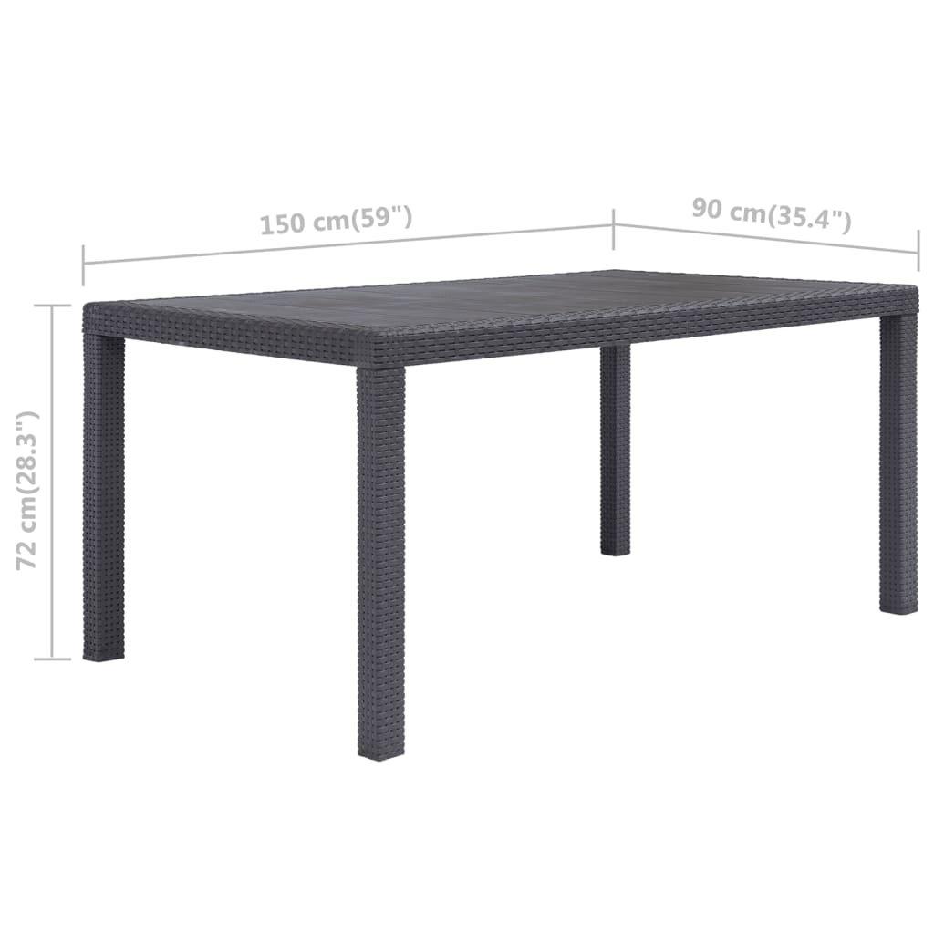 VidaXL Table de jardin  