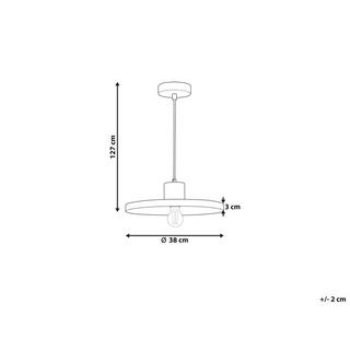 Beliani Lampe suspension en Métal Moderne BOGAN  