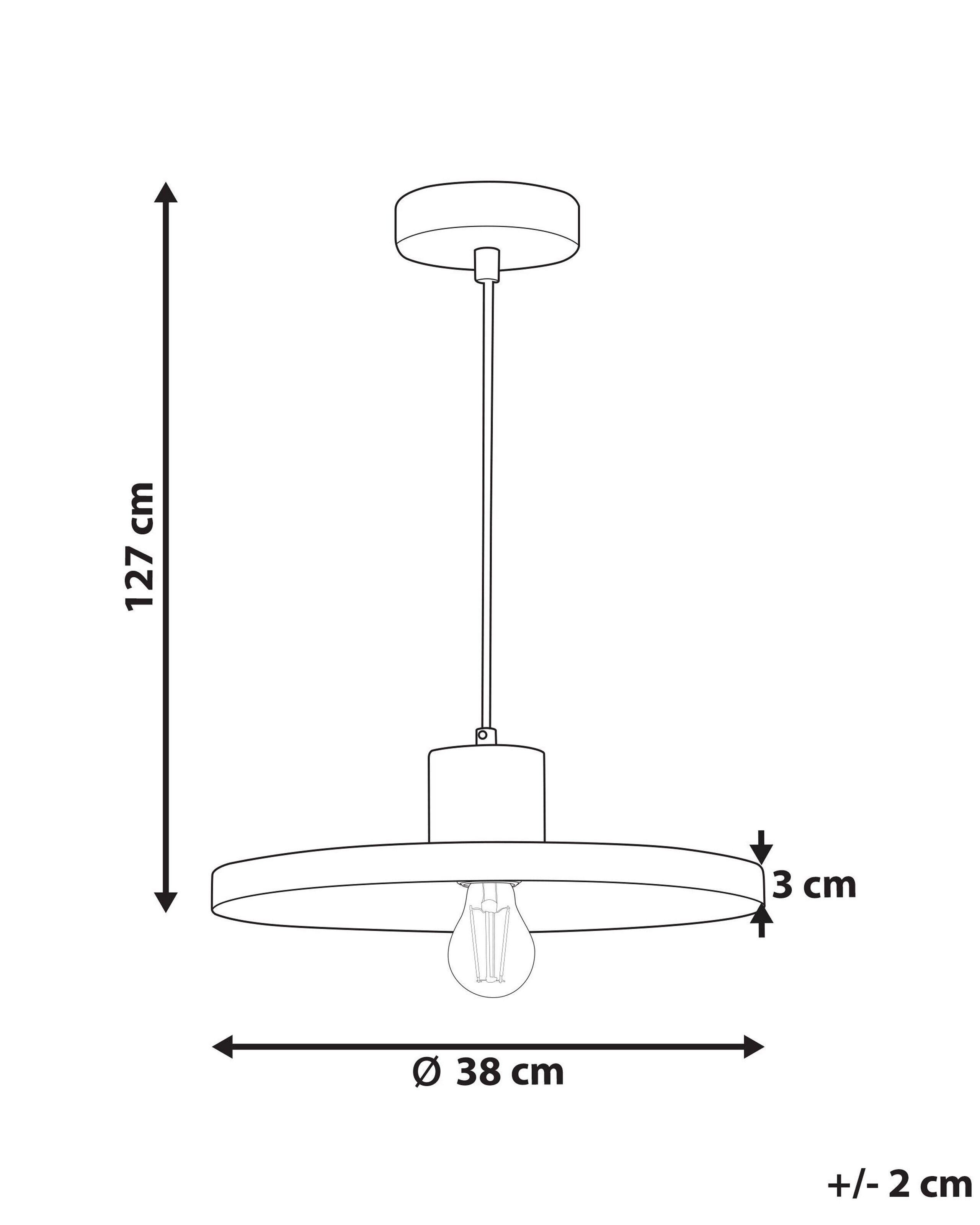 Beliani Lampe suspension en Métal Moderne BOGAN  