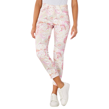 Ornella 5-Pocket Pants Slim Fit Modern Paisley