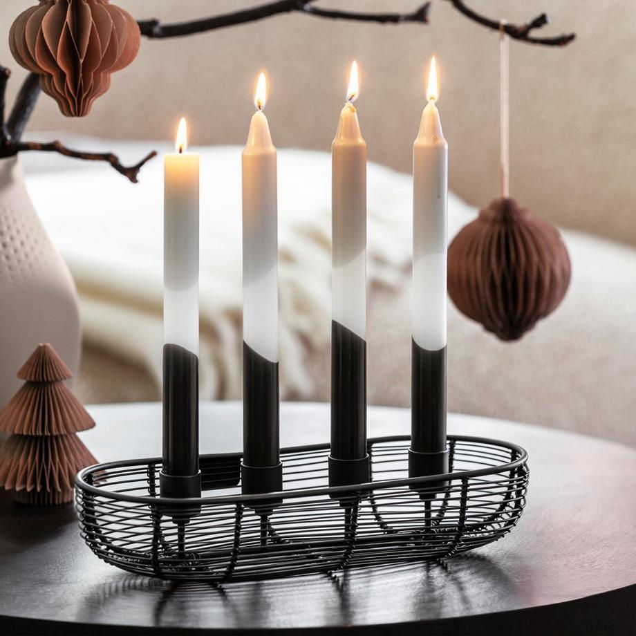 Villeroy&Boch  Adventskranz oval Black XMAS 