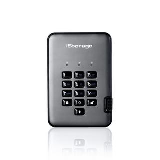 iStorage  DiskAshur PRO2 256-bit 500GB USB 3.2 secure encrypted hard drive IS-DAP2-256-500-C-G 