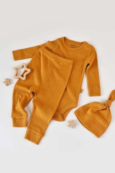 BabyCosy Organic  Set, Hose, Body langarm, Mütze 