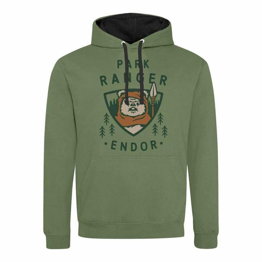STAR WARS Endor Park Ranger Felpa con Cappuccio  