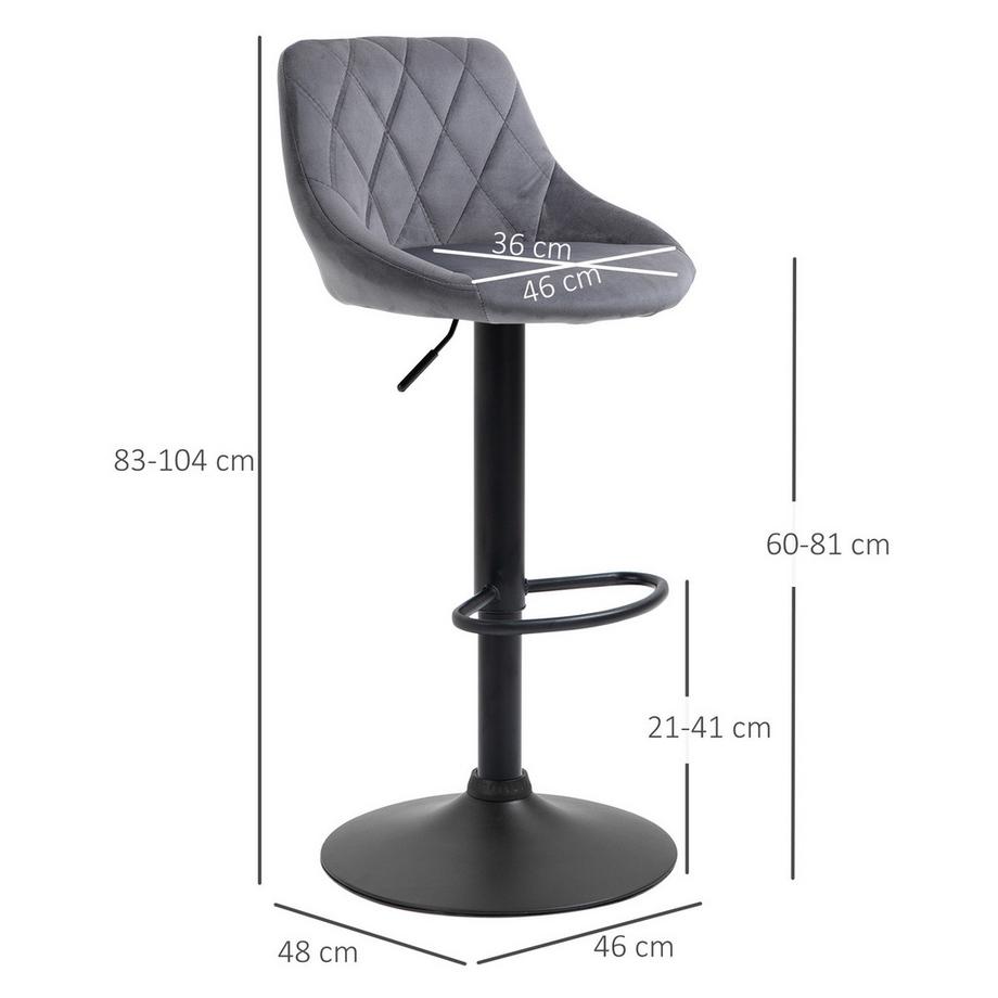 HOMCOM tabouret de bar  