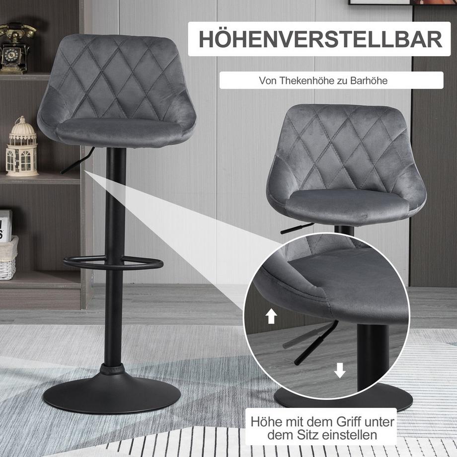 HOMCOM tabouret de bar  