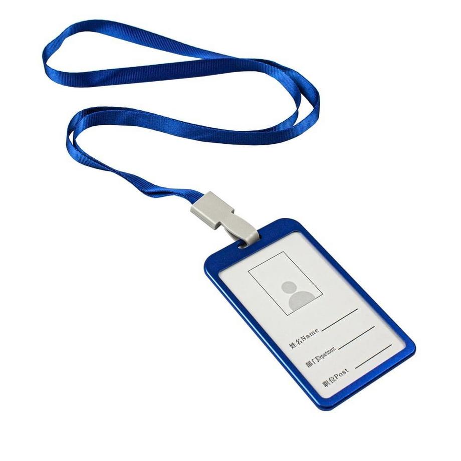 eStore  Kartenhalter mit Riemen, Blau 