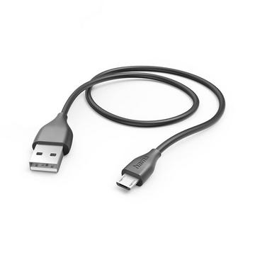 HAMA Câble de chargement USB-A vers Micro-USB Noir 1,5 m
