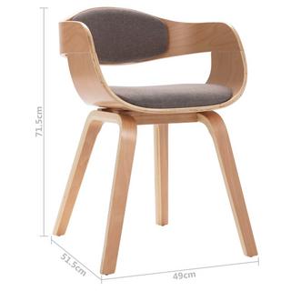 VidaXL Chaise de salle à manger tissu  