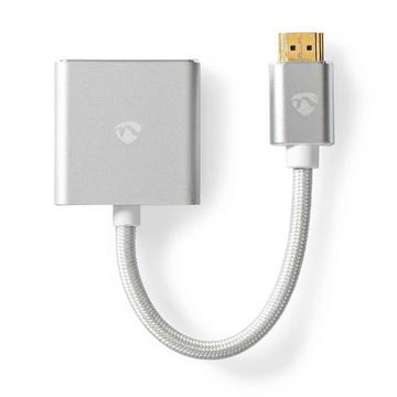 Adattatore VGA | Connettore HDMI™ | VGA femmina 15p | Placcato oro | Diritto | Alluminio | Argento | Cartone con finestra coperta