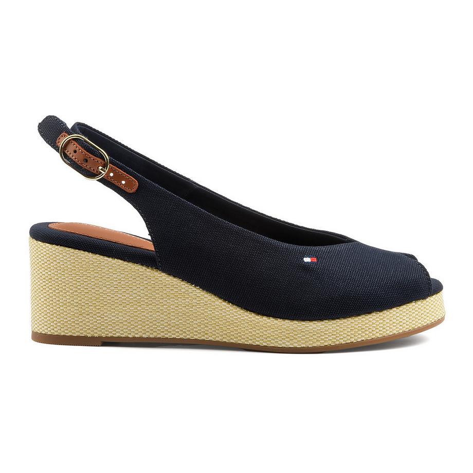 TOMMY HILFIGER Flag Mid Wedge Espadrille Slingback  