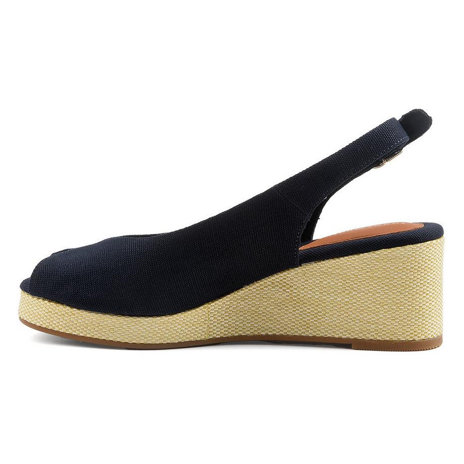 TOMMY HILFIGER Flag Mid Wedge Espadrille Slingback  